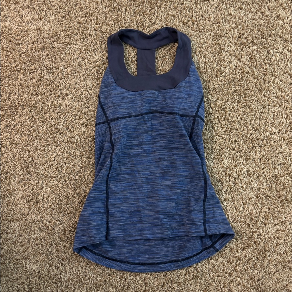 lululemon athletica Blue Tank Top
